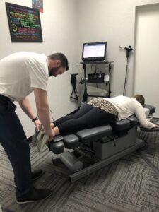 chiropractic care on a woman