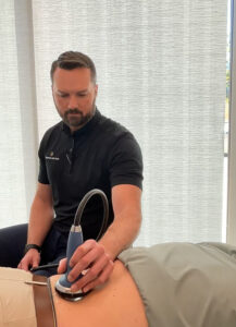 shockwave therapy on the back