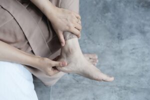 Foot in pain from neuropathy